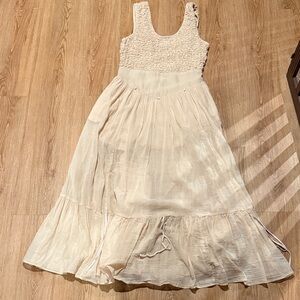 Free People cream dress size Medium